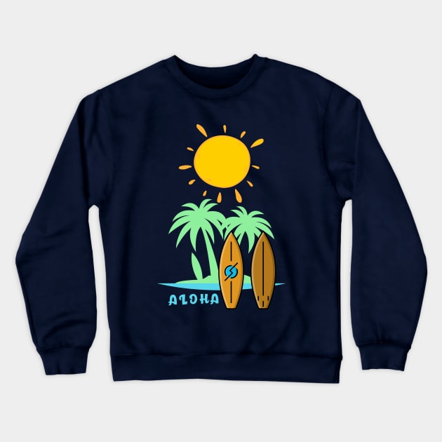 You don't have to live in Hawaii - or even be Hawaiian - to embrace the Aloha Spirit. Crewneck Sweatshirt by Your_wardrobe